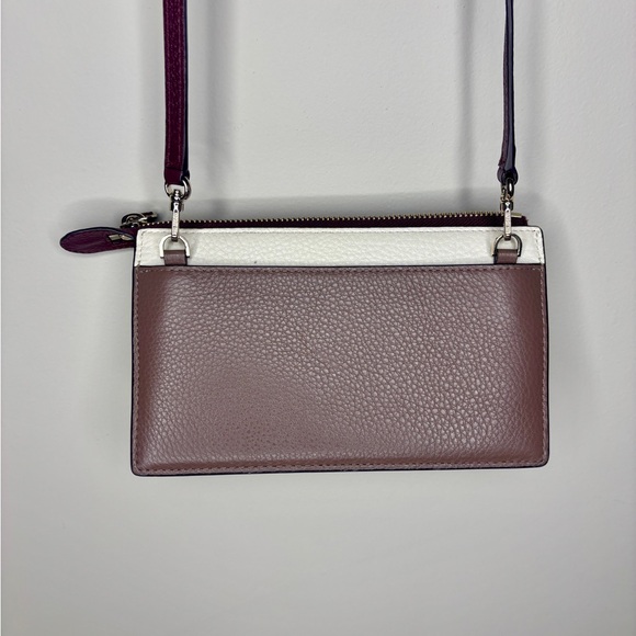 Kate Spade Jackson Multicolor Crossbody Bag Wallet on Chain Taupe Cream Handbag - Picture 5 of 13
